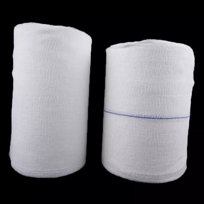 কেনা 90cm X 100m জীবাণুমুক্ত হাইড্রোফিলিক 100% তুলা শোষণকারী মেডিকেল কটন রোল ডিসপোজেবল জীবাণুমুক্ত গজ রোল অনলাইন উত্পাদন