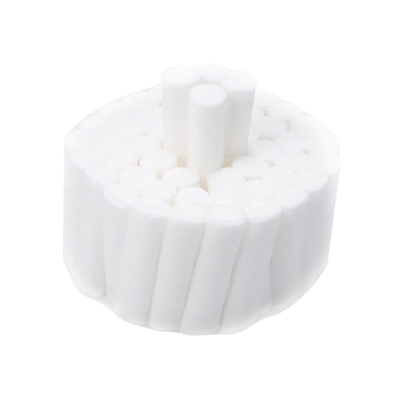 কেনা 8mm/10mm ডিসপোজেবল ডেন্টাল কটন রোলস সার্জিক্যাল শোষণকারী 100% তুলা ডেন্টাল ডিসপোজেবল পণ্য অনলাইন উত্পাদন