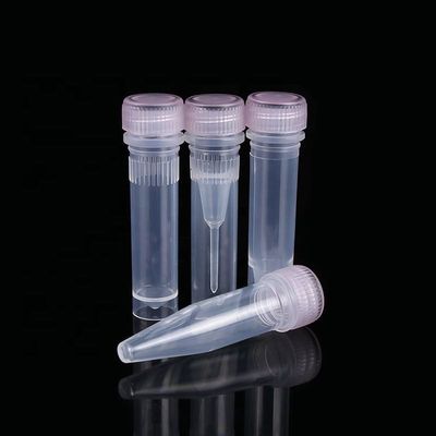 গুণ  1.5ml Conical Bottom Microcentrifuge Tube Sample Tube With Screw Hat কারখানা