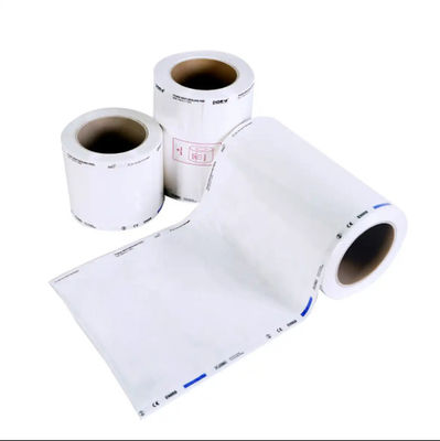 কেনা 200mm*100mm Tyvek 2FS/1059B/1073B মেডিকেল জীবাণুমুক্ত টাইভেক পাউচ রিল রোল প্লাজমা জীবাণুমুক্তকরণের জন্য অনলাইন উত্পাদন