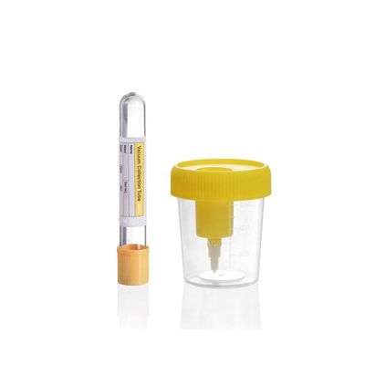ভালো দাম Disposable Urine Cup with Needle Vacuum Urine Specimen Collection Cup 60ml 90ml 100ml 120ml with Needle অনলাইন