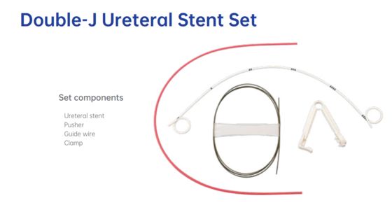 ভালো দাম Medical-Grade Double J Ureteral Stent Set – Class II PVC with 22mm-26mm Length for Optimal Urinary Healing অনলাইন